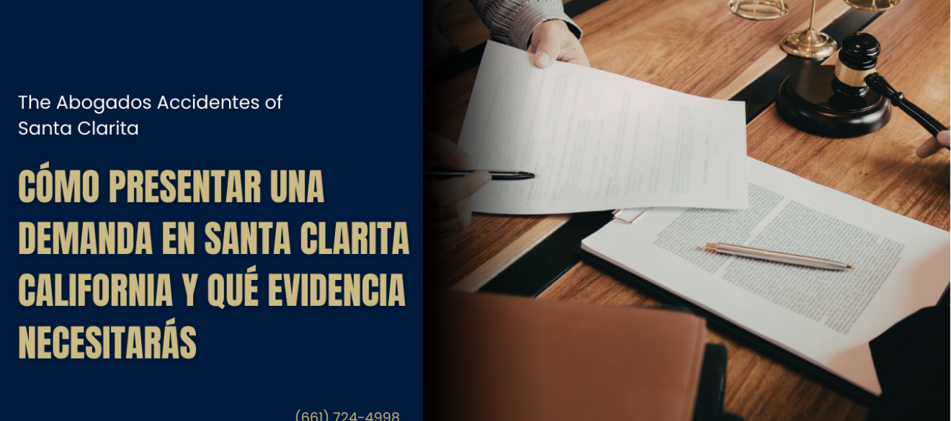 Cómo presentar una demanda en Santa Clarita California y qué evidencia necesitarás
