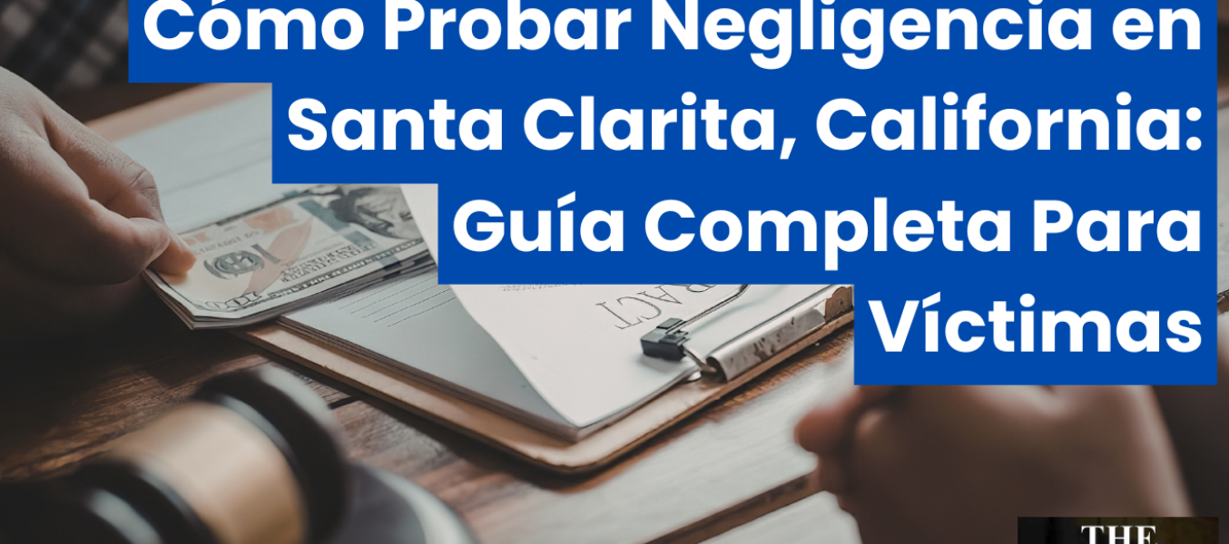 Cómo Probar Negligencia en Santa Clarita, California: Guía Completa Para Víctimas